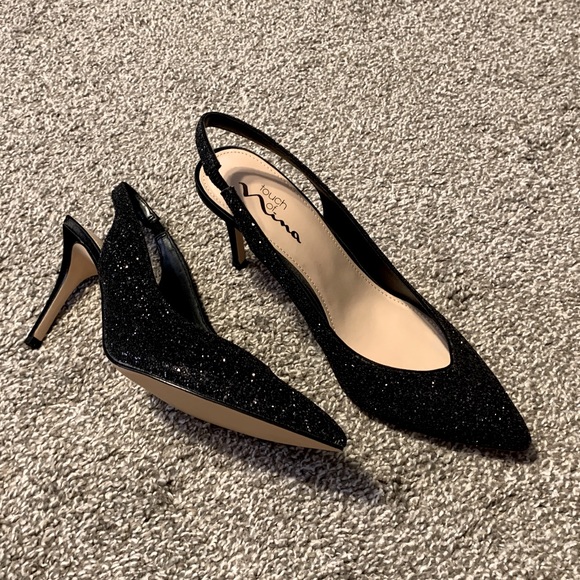 Like new Touch of Nina Sparkly Slingback Heels Size 9.5 - Picture 2 of 7